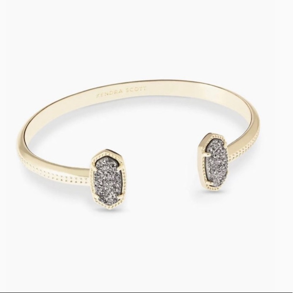 Kendra Scott Elton Gold Bracelet - Platinum Drusy